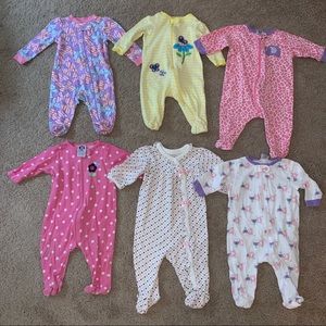 Baby Girl Sleeper Lot